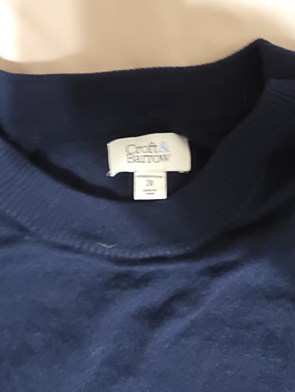 croft & barrow Women's Navy Layered Crewneck Sweater One Piece